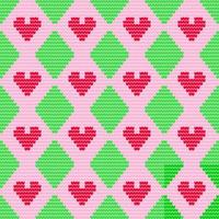 Hand drawn vector seamless pattern of knitting texture for the background of the postcards, invitations, wallpapers, banners and fabric pattern.