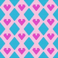 Hand drawn vector seamless pattern of knitting texture for the background of the postcards, invitations, wallpapers, banners and fabric pattern.