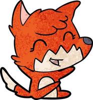 Vector fox character in cartoon style