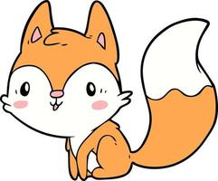 Vector fox character in cartoon style