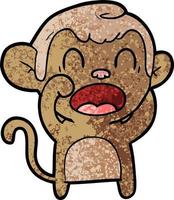 Vector monkey character in cartoon style