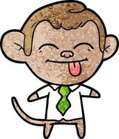 Vector monkey character in cartoon style