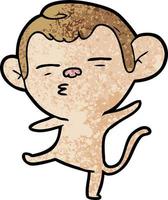 Vector monkey character in cartoon style