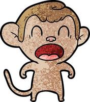 Vector monkey character in cartoon style