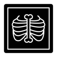 Unique design icon of ribs cage vector