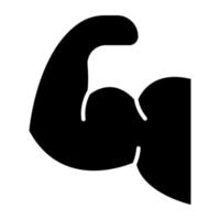 An editable design icon of bicep vector