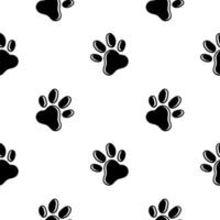seamless pattern of dog or cat footprints 2 vector