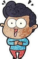 Vector boy character in cartoon style