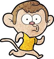 Vector monkey character in cartoon style