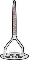 cartoon potato masher vector