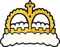 cartoon royal crown vector