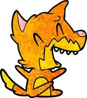 Vector fox character in cartoon style