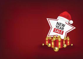 christmas banner vector design christmas elements on red background web banner vector