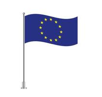 original and simple Europe flag EU isolated vector in official colors and Proportion Correctly