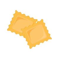 Pasta types, italian noodles and macaroni. Restaurant delicious menu. Vector flat style cartoon pasta illustration isolated on white background