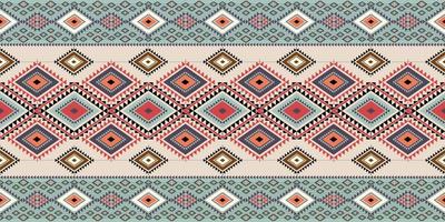 patrón étnico geométrico oriental y occidental. americano, azteca, motivo, tribal, patrón textil. diseño para tela, cortina, fondo, alfombra, papel pintado, ropa, envoltura, vector de motivo de mosaico.textil.