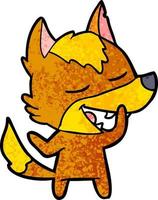 Vector fox character in cartoon style