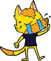 Vector fox character in cartoon style
