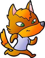 Vector fox character in cartoon style