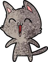 Vector cat character in cartoon style