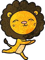 Vector lion character in cartoon style