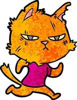 Vector cat character in cartoon style