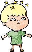 Vector man character in cartoon style