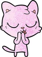 Vector cat character in cartoon style