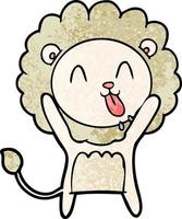 Vector lion character in cartoon style