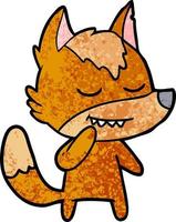 Vector fox character in cartoon style