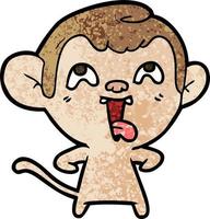 Vector monkey character in cartoon style