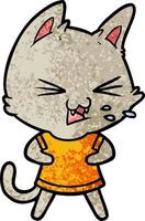 Vector cat character in cartoon style