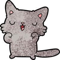 Vector cat character in cartoon style