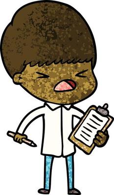 Vector boy character in cartoon style