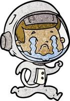Vector astronaut character in cartoon style