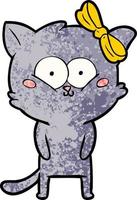 Vector cat character in cartoon style