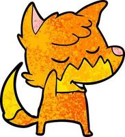 Vector fox character in cartoon style