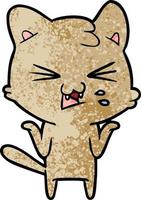 Vector cat character in cartoon style