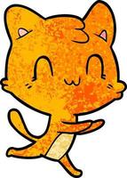 Vector cat character in cartoon style