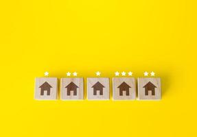 Real estate rating assessment. Evaluation of hotels and entertainmentplaces. Luxury VIP class apartments. Property valuation. Energy efficiency. Rank and prestige. Search for best housing options. photo