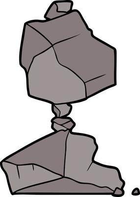 Cartoon stack of rocks