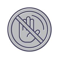 No Passing Vector Icon