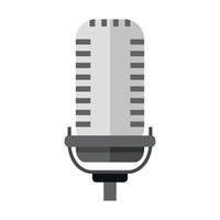 Microphone illustration. Vector design with background