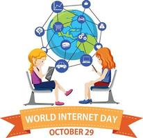 World Internet Day Banner Design vector