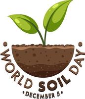 World Soil Day Banner Design vector