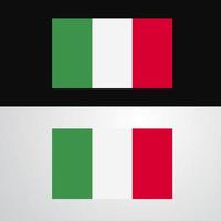 diseño de banner de bandera de italia vector