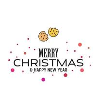 Merry Christmas and Happy New Year 2019 Dotted Background vector