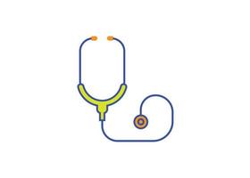 Children stethoscope toy icon logo design template vector isolated illustration