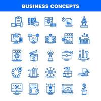 iconos de línea de conceptos de negocio establecidos para infografía kit uxui móvil y diseño de impresión incluyen escala vector brújula educación monitor computadora avatar compartir colección infografía moderna logotipo a