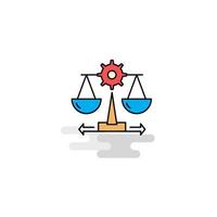 Flat Justice Icon Vector